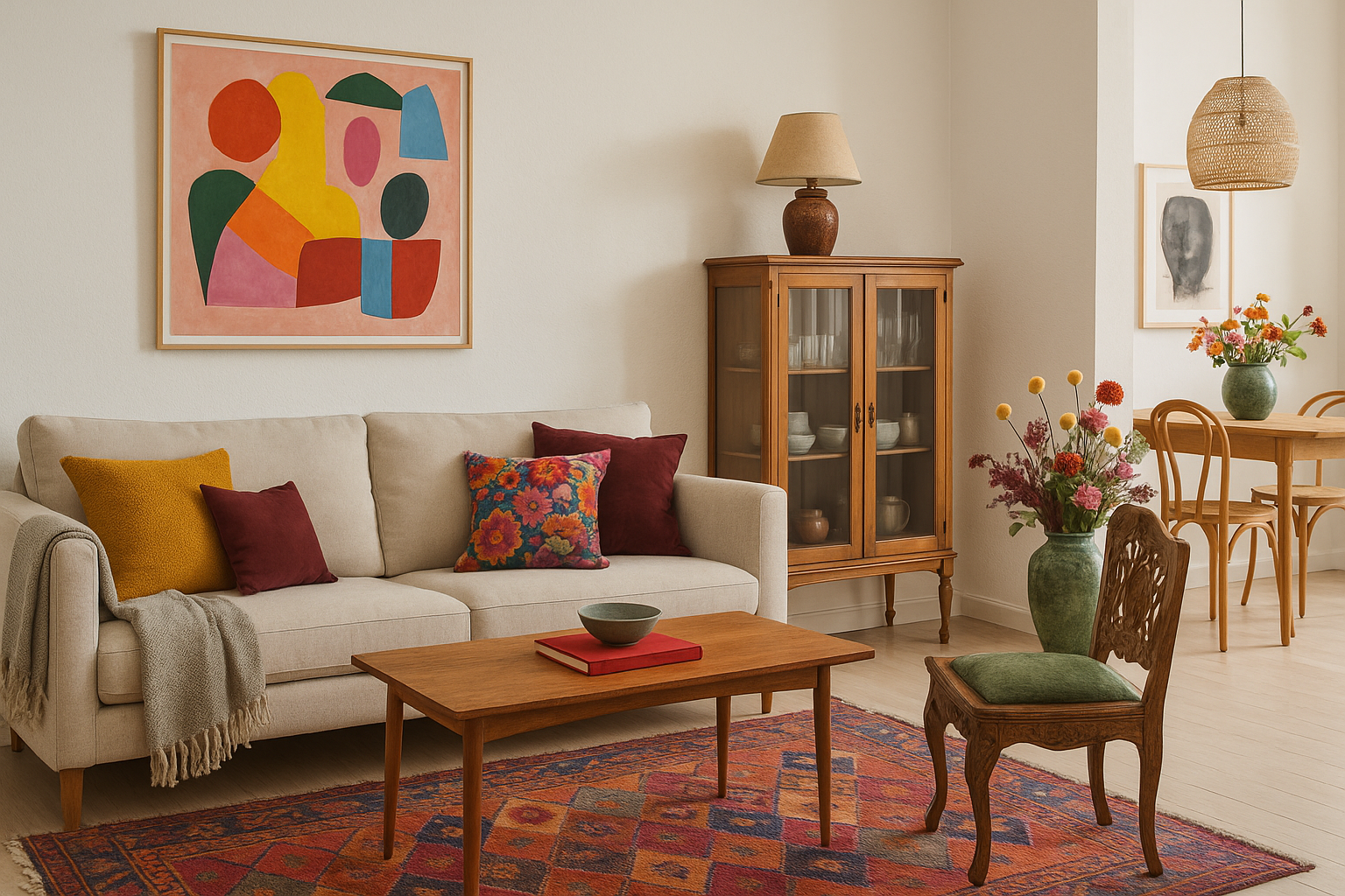 Mix af stilarter: Skandinavisk minimalisme møder maximalisme og boheme